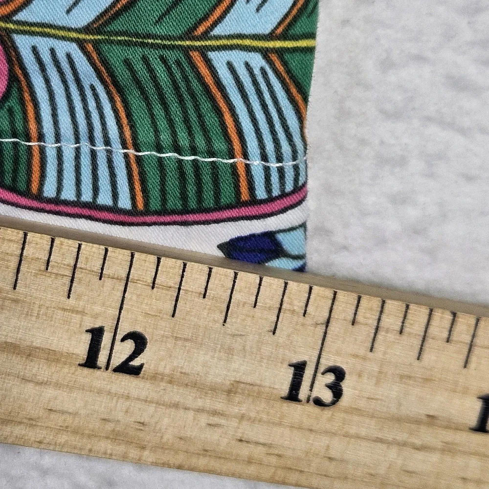 Boden Danby Tropical Fruit Shorts 10 Flat Front Vacation Pull On Pockets Cotton